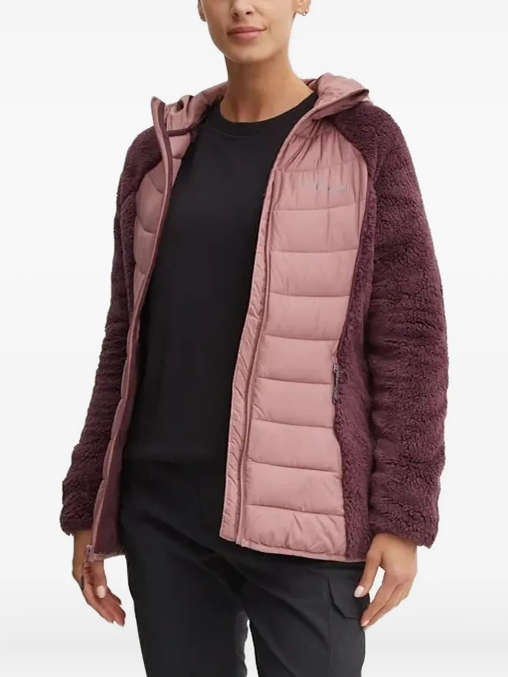 Columbia quilted fleece jacket | Pink | Image 1