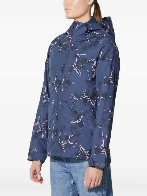 Columbia pine-print hooded jacket