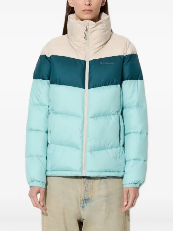 Columbia Puffect colour-block Puffer Jacket Blue FARFETCH AE