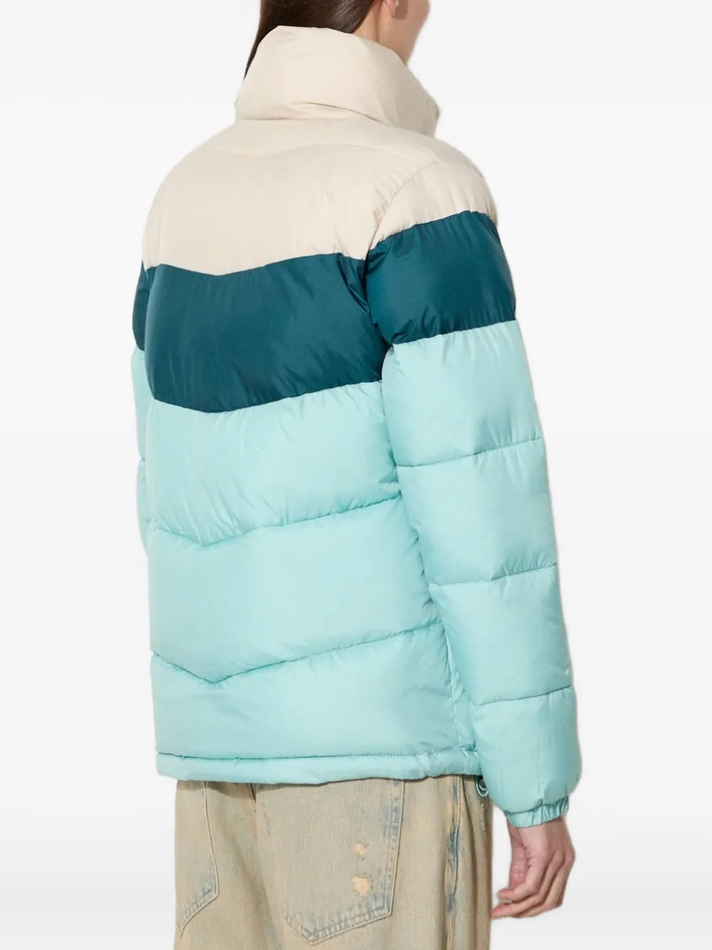 Columbia Puffect donsjack met colourblocking Blauw