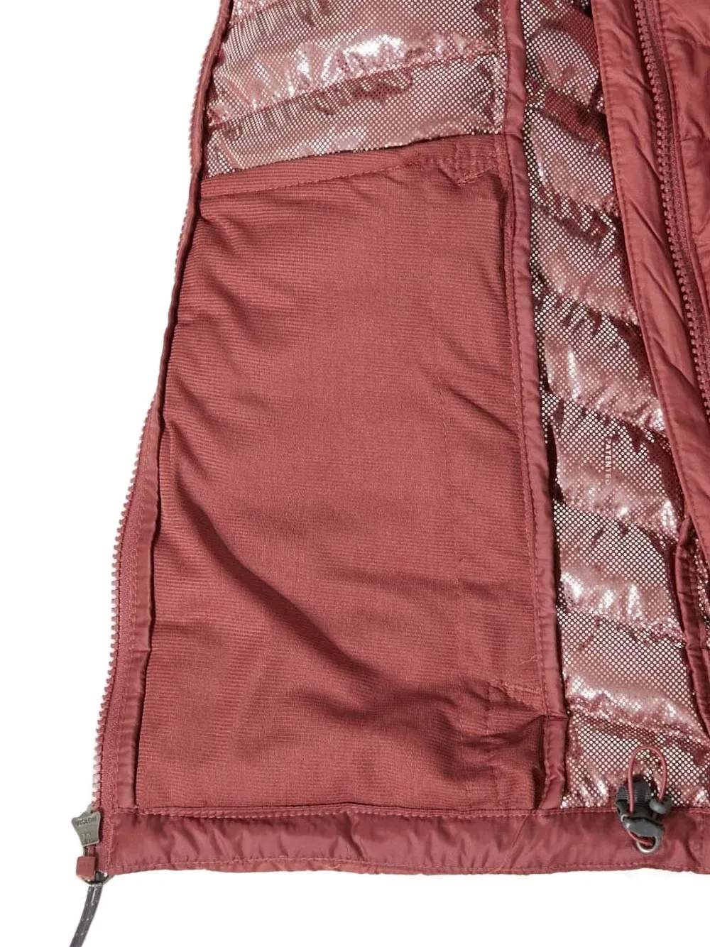 Columbia Hooded Chevron-quilted Puffer Jacket In Red