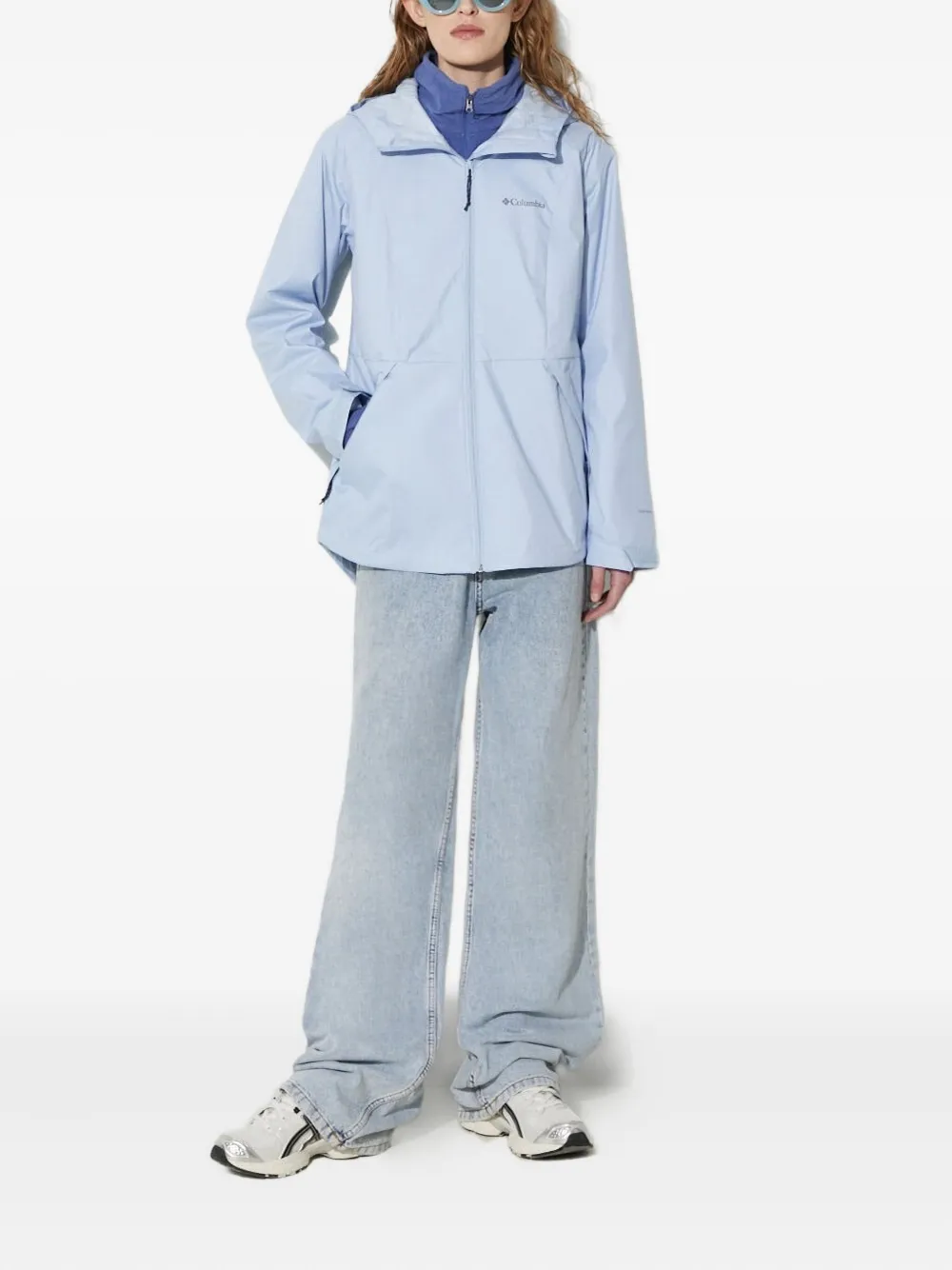 Columbia Inner Limits™ Hooded Zip-front Jacket In Blue