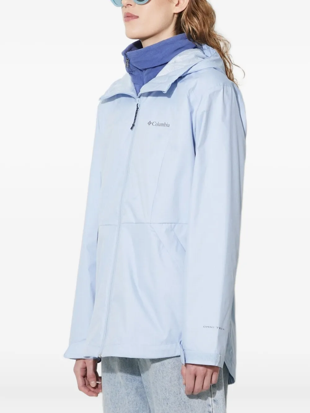 Columbia Inner Limits™ Hooded Zip-front Jacket In Blue