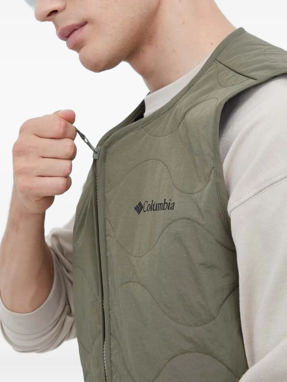 Columbia Birchwood™ gewatteerde top met rits Groen