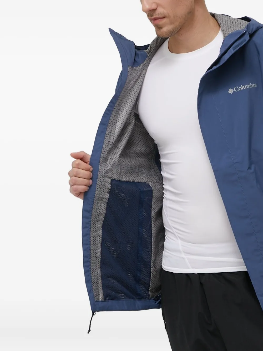 Columbia hooded performance jacket Blauw