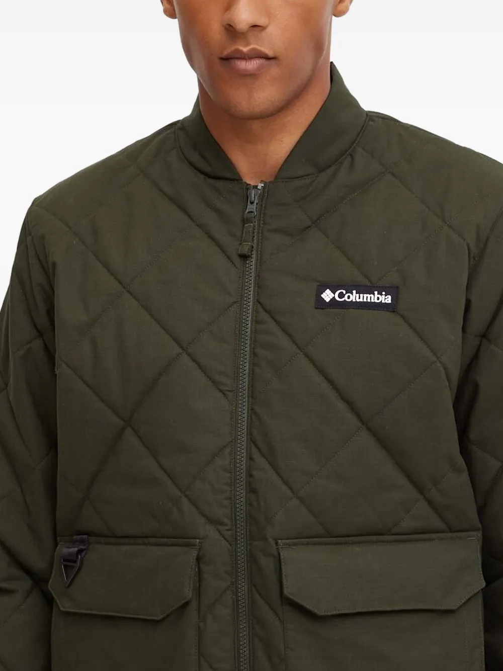 Columbia Rad Quilted Diamond-pattern Padded Jacket In Green