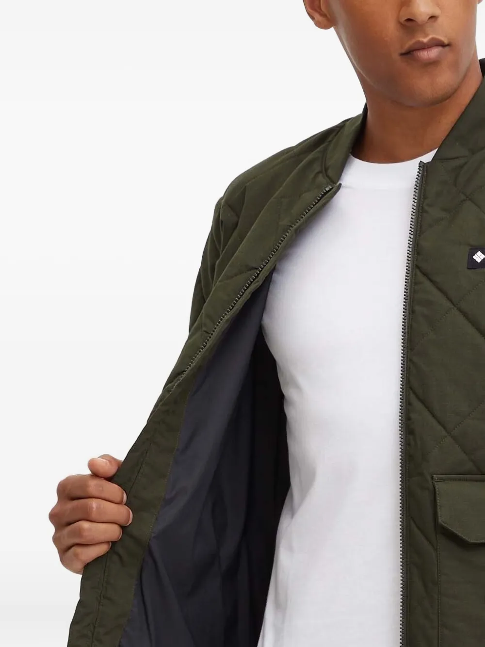 Columbia Rad Quilted Diamond-pattern Padded Jacket In Green
