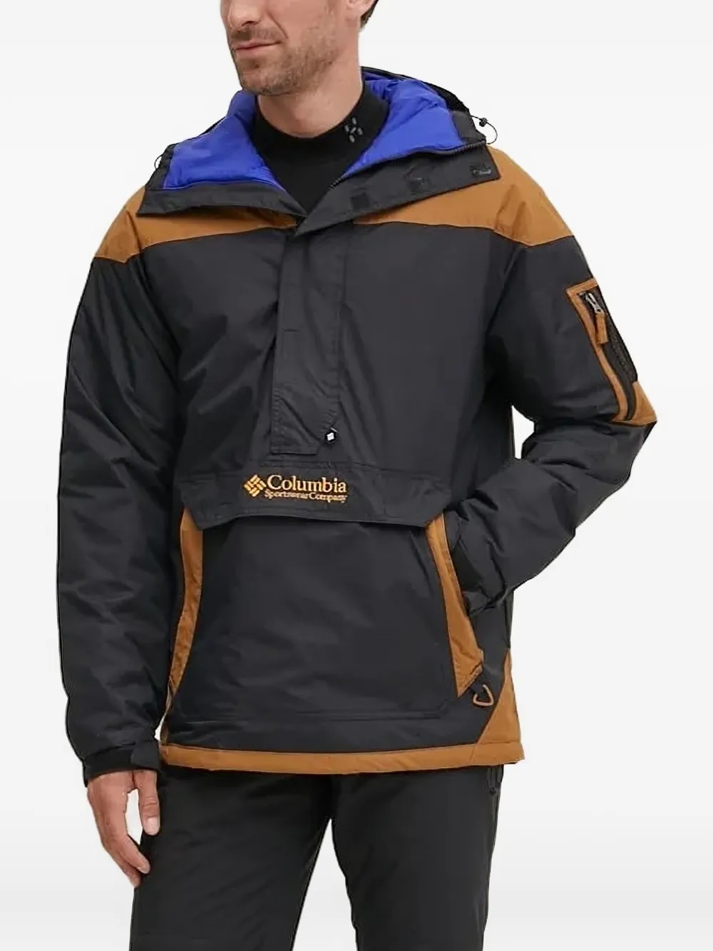Columbia Challenger II jack met colourblocking en rits Zwart