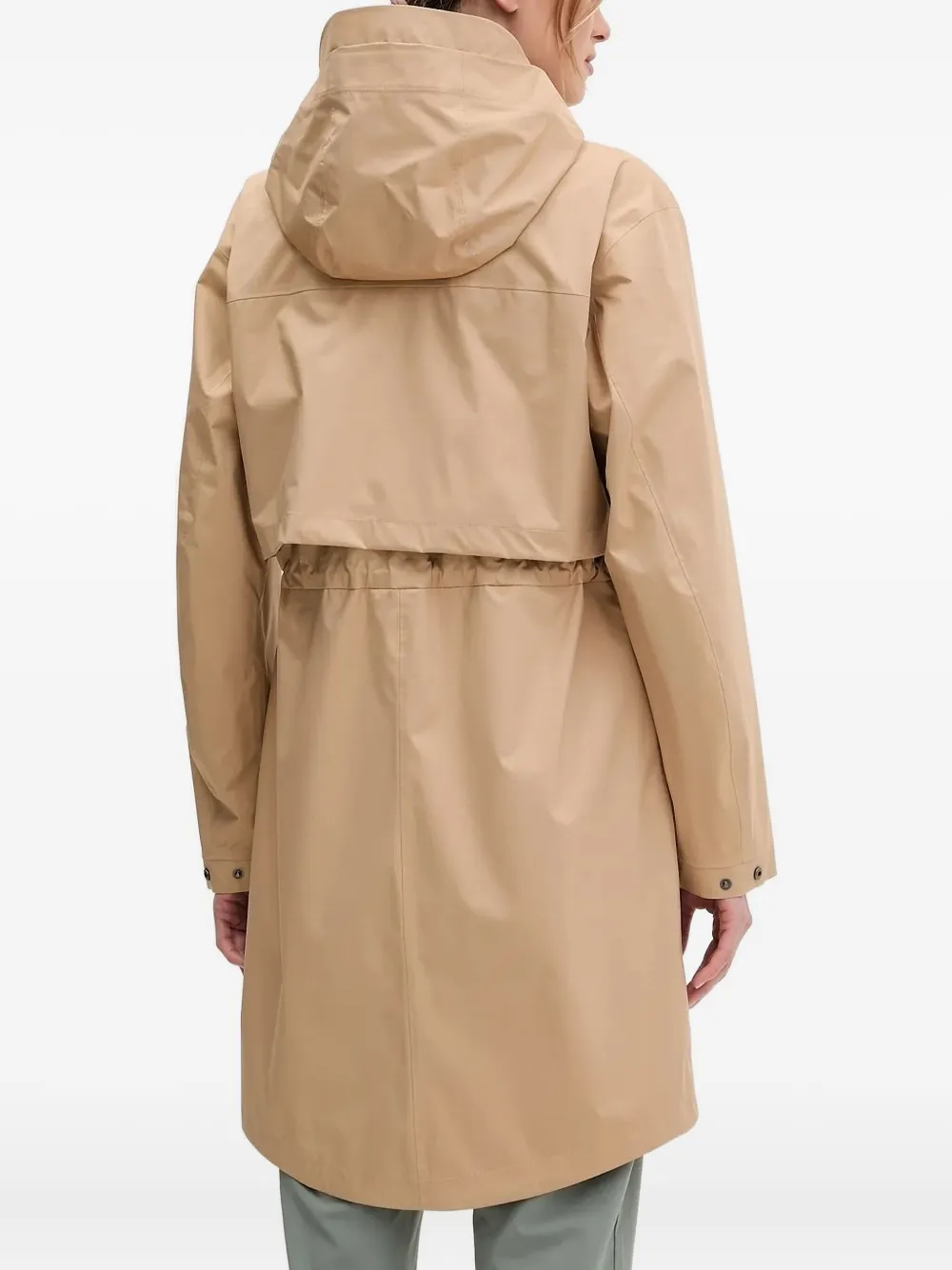 Columbia Hooded Drawstring Jacket In Nude