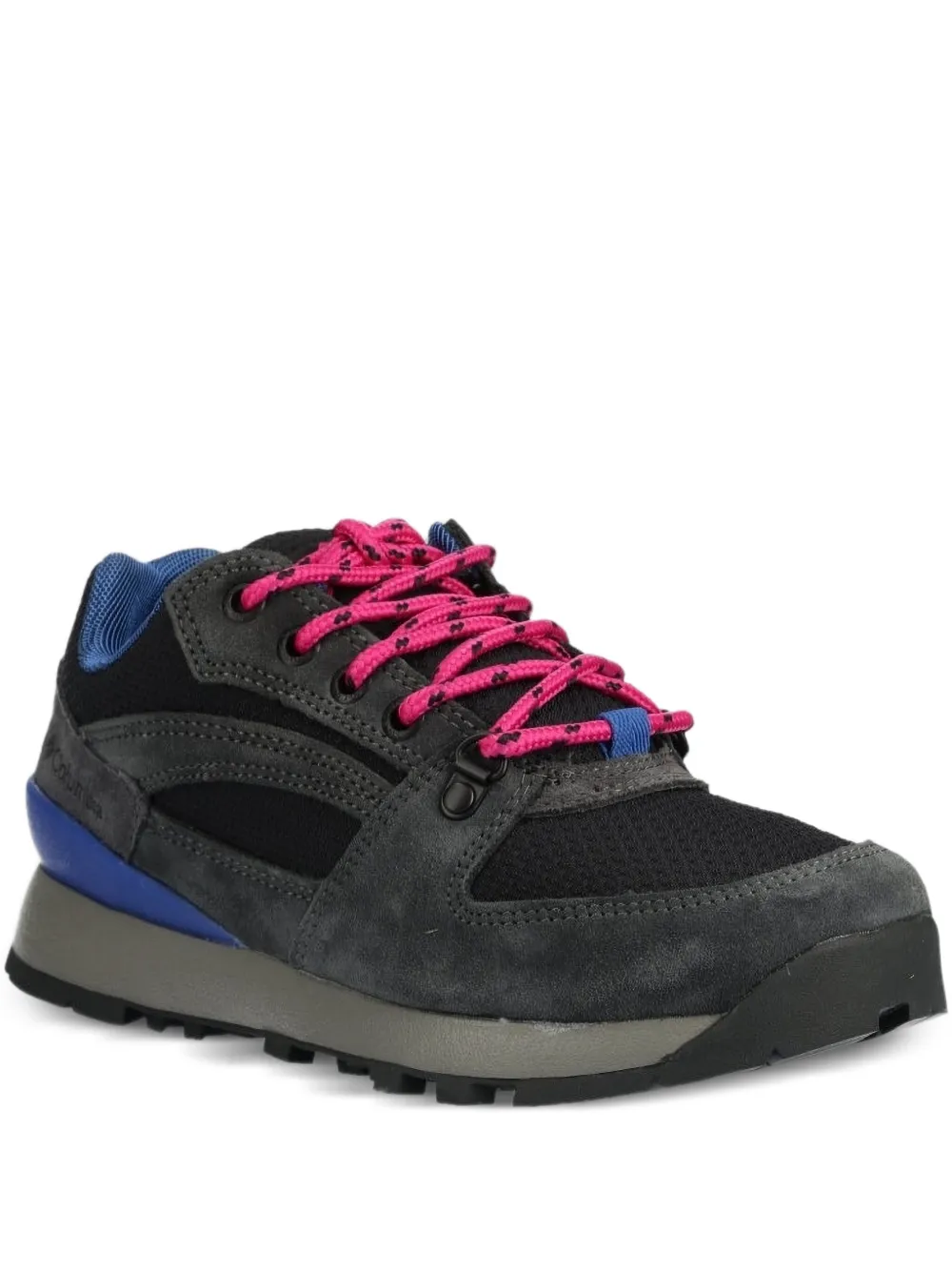 Columbia suede-leather lace-up low-top sneakers | Black | Image 1