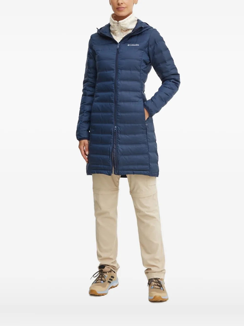 Columbia hooded quilted jacket | Blue | Image 1