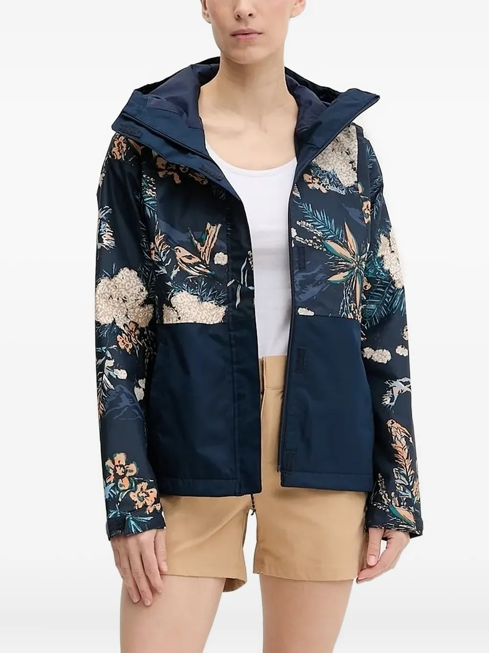 Columbia Hikebound™ jack met bloemenprint en capuchon Blauw