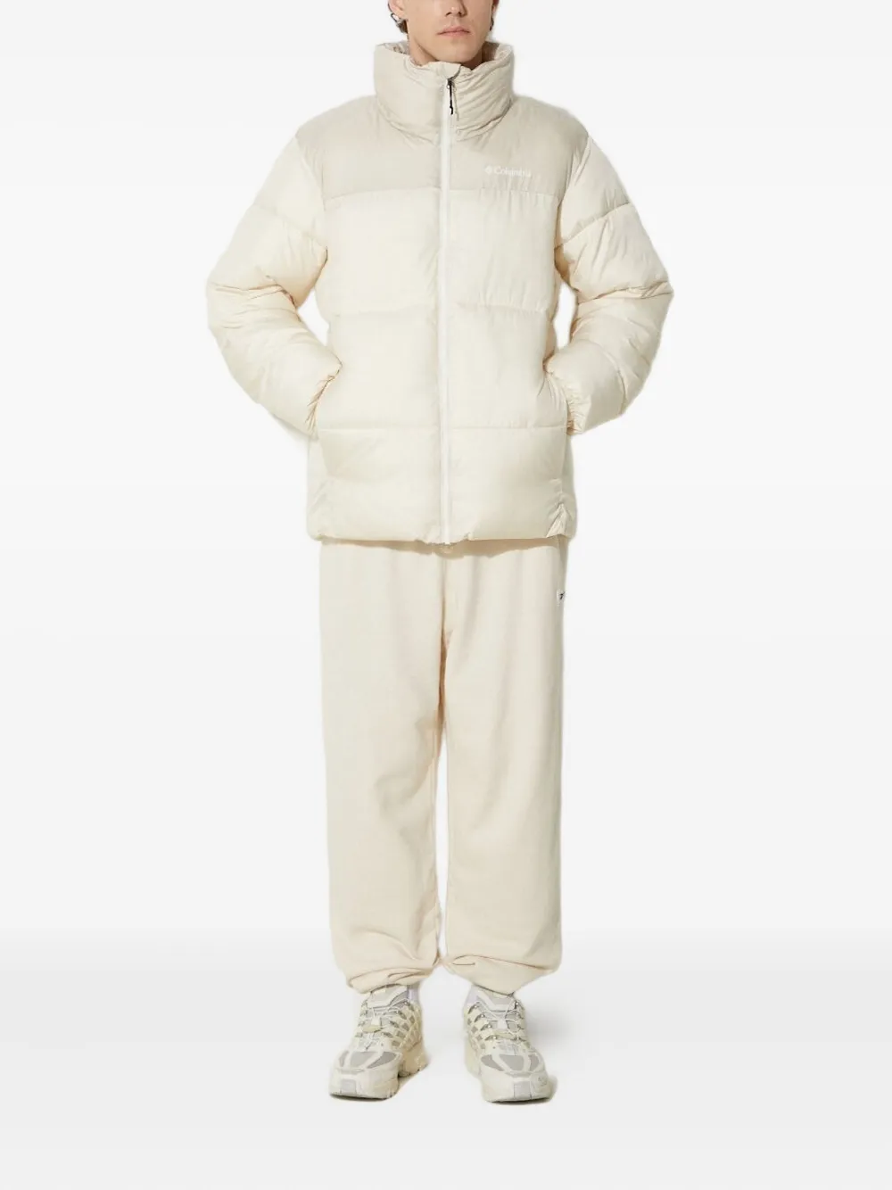 Columbia Gewatteerd jack met col Beige