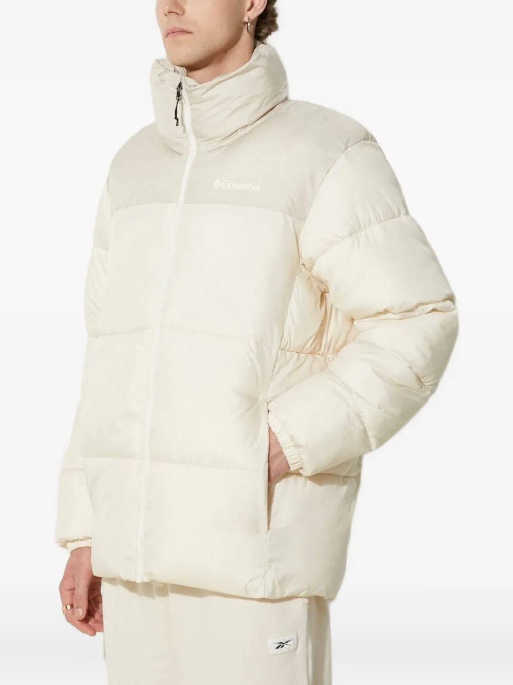Columbia Gewatteerd jack met col Beige