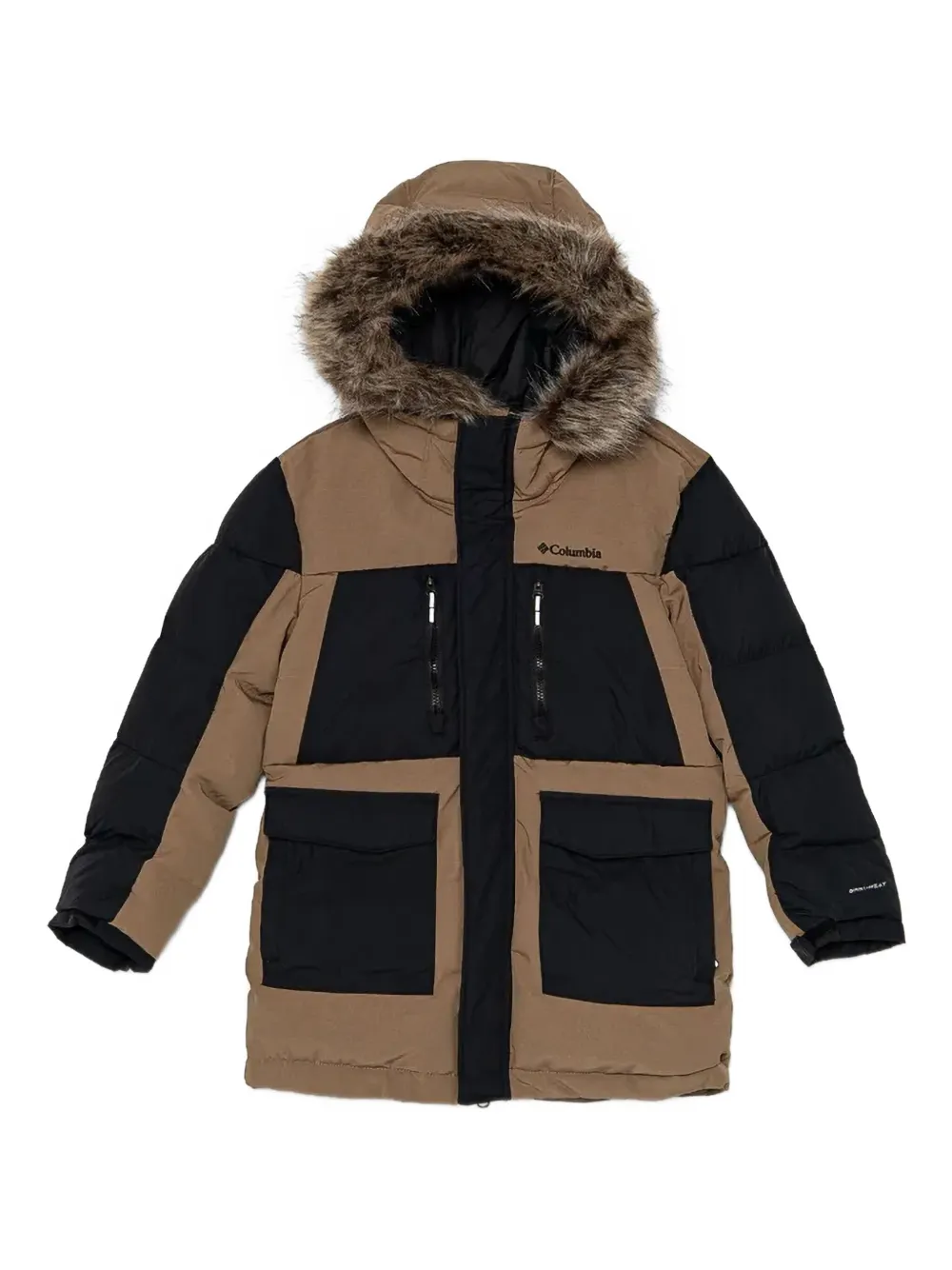Columbia Kids' Marquam Peak Fusion™ Ii Puffer Jacket In Brown