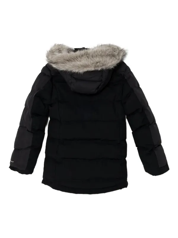 Columbia faux-fur Hooded Puffer Jacket | Black | FARFETCH