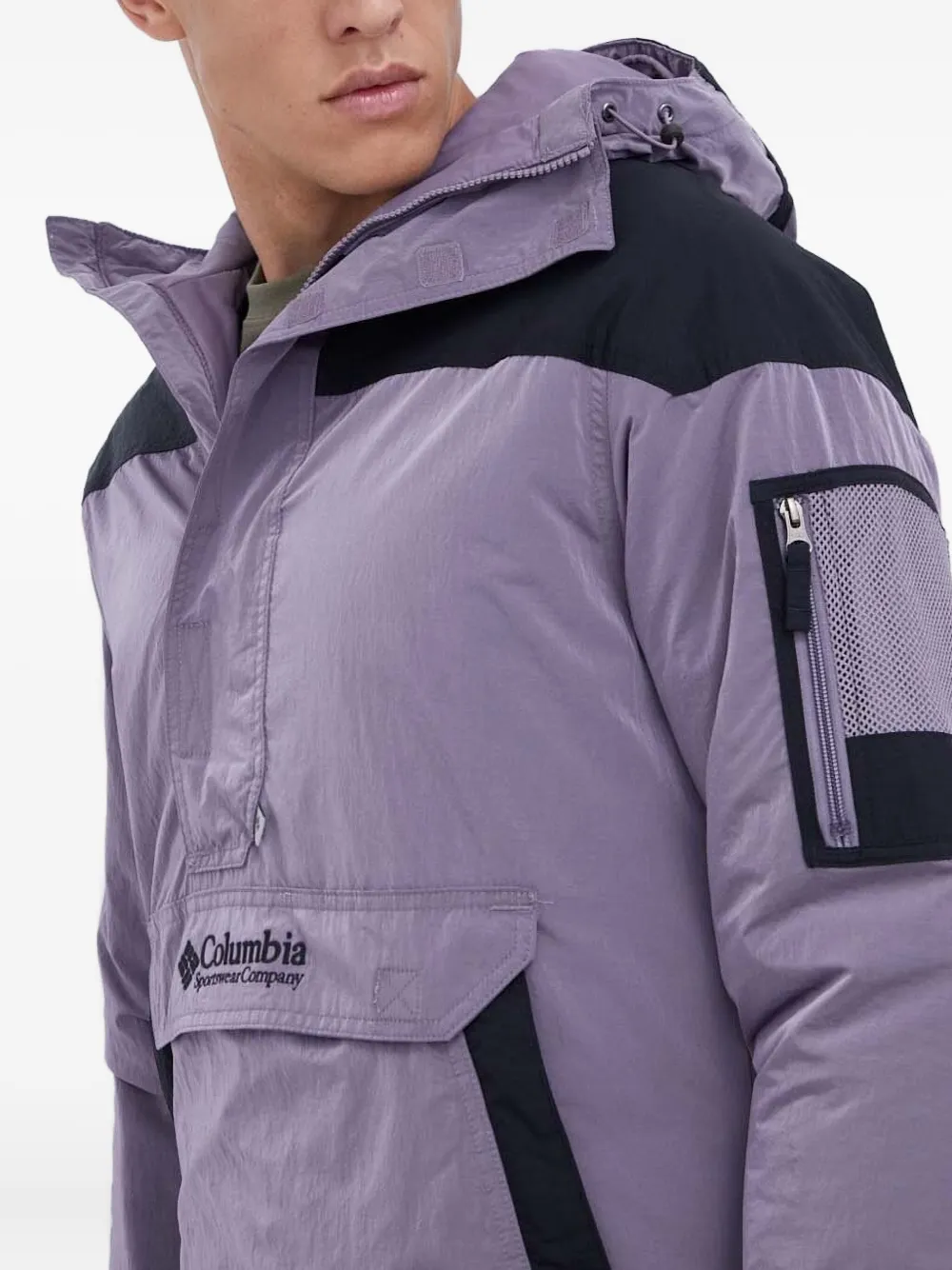 Columbia Challenger Half-zip Panelled Hoodie In Multi