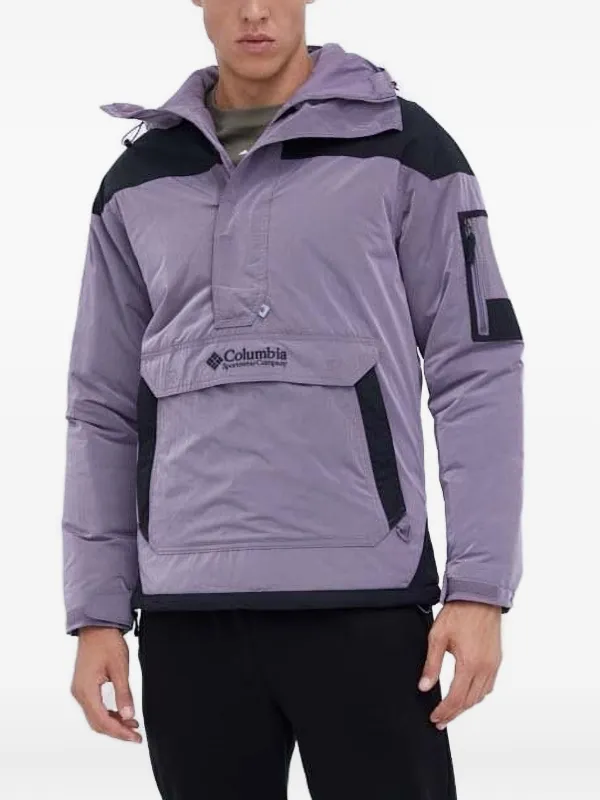 Columbia Challenger half-zip Panelled Hoodie Purple