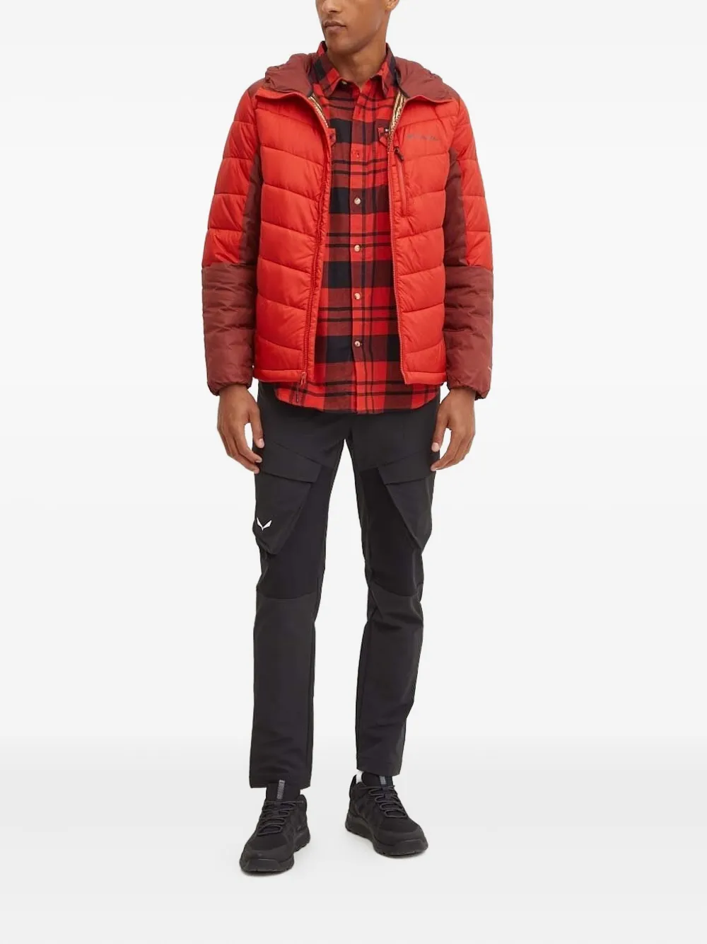 Columbia Labyrinth Loop™ II hooded chevron-quilted jacket Rood