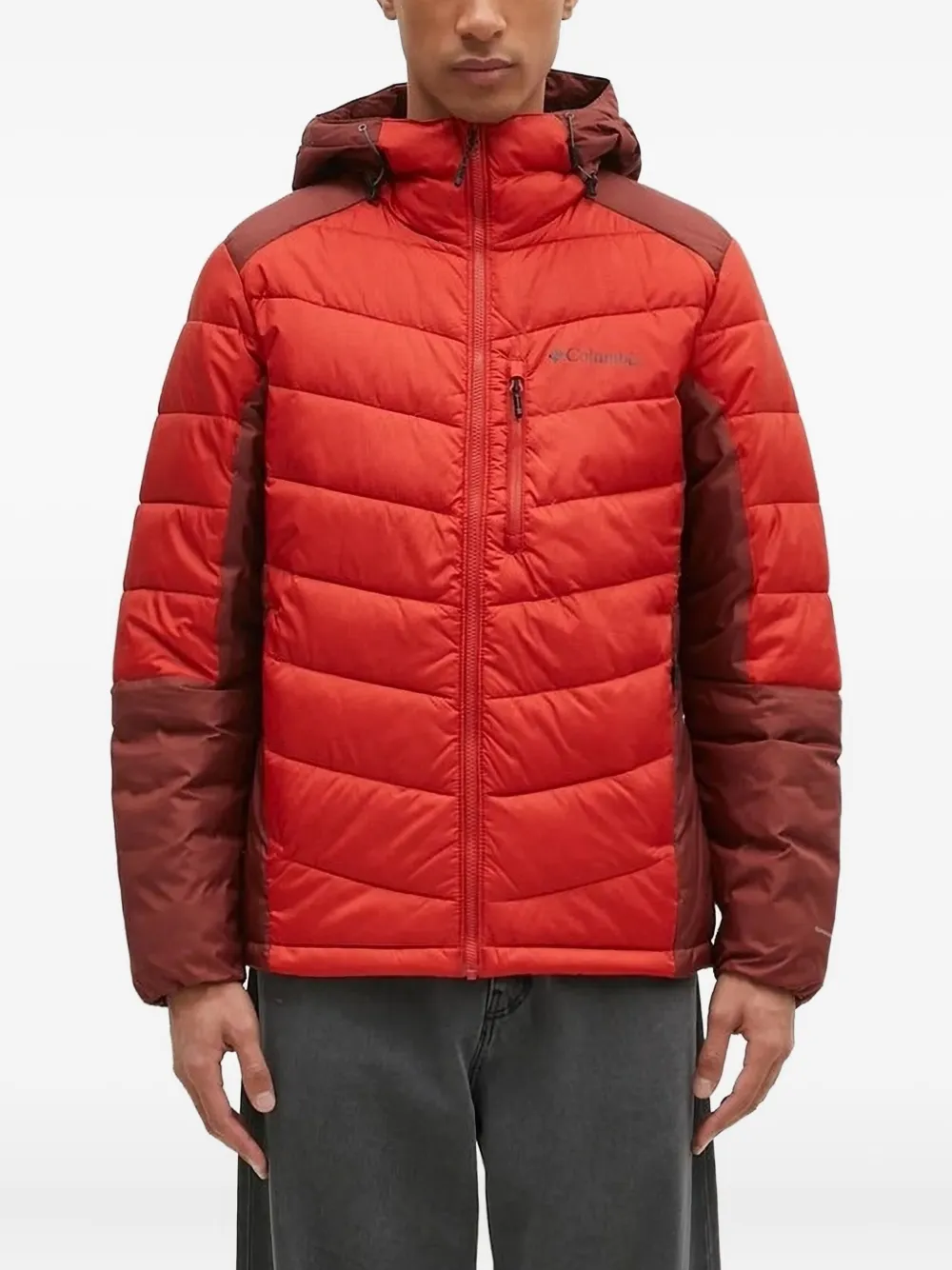 Columbia Labyrinth Loop™ II hooded chevron-quilted jacket Rood