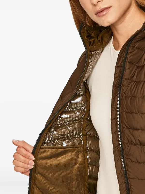 Columbia Quilted Hooded Puffer Jacket | Brown | FARFETCH NO