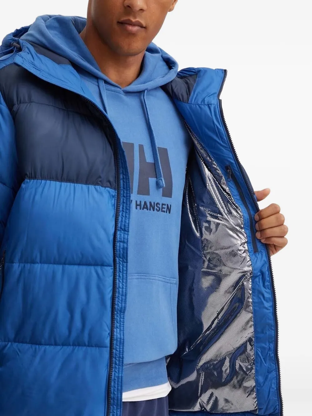 Columbia Donsjack met capuchon Blauw