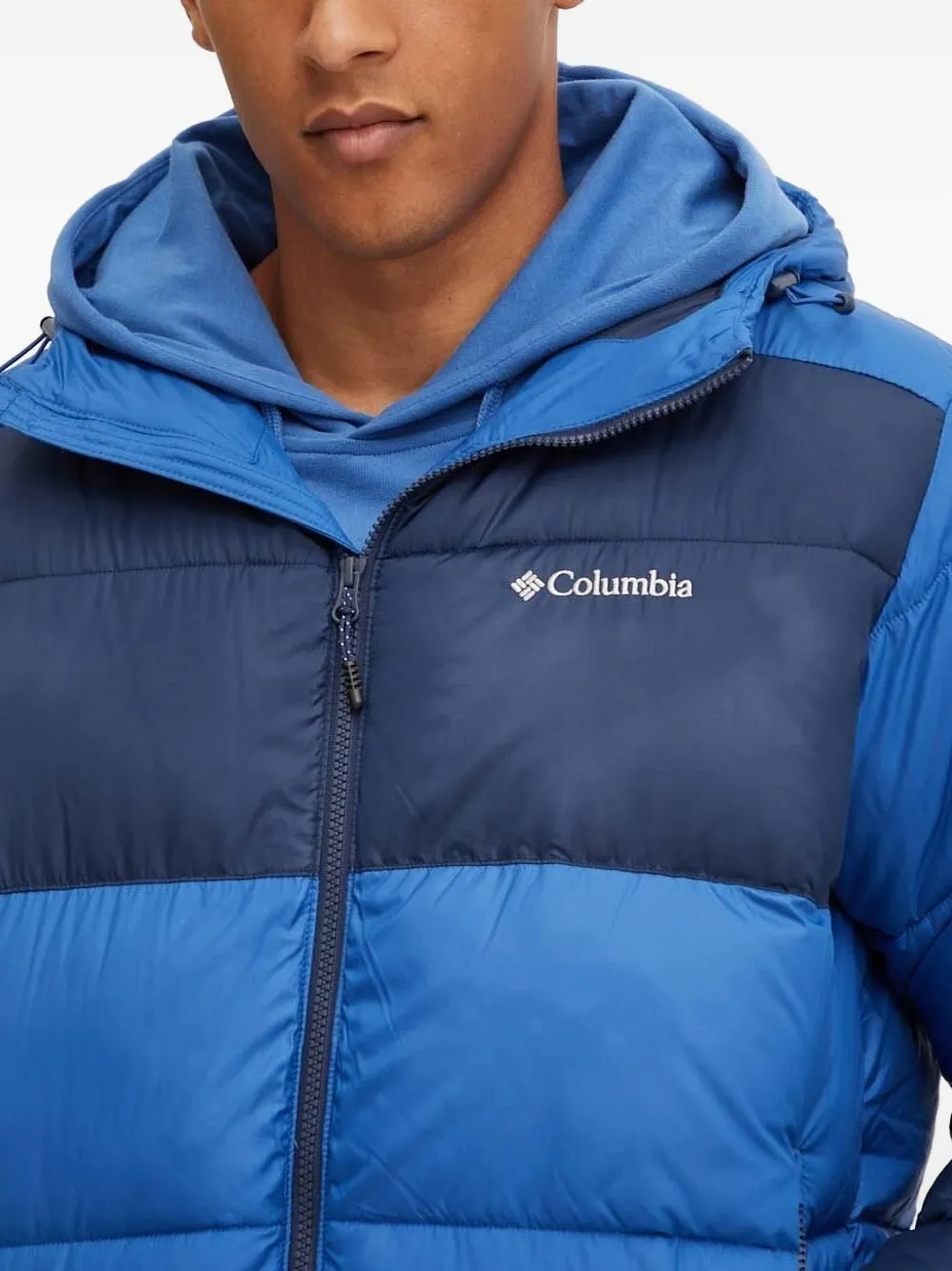 Columbia Donsjack met capuchon Blauw