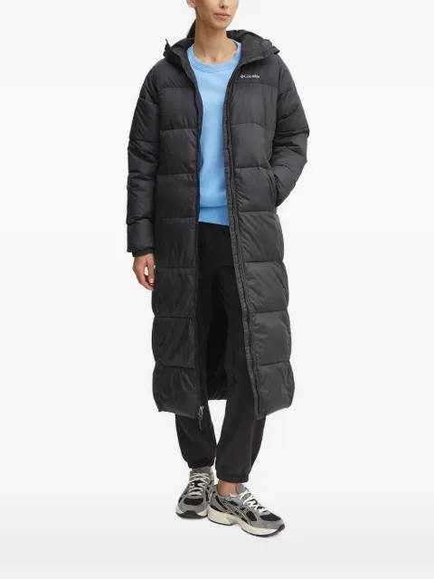 Columbia hooded quilted longline coat