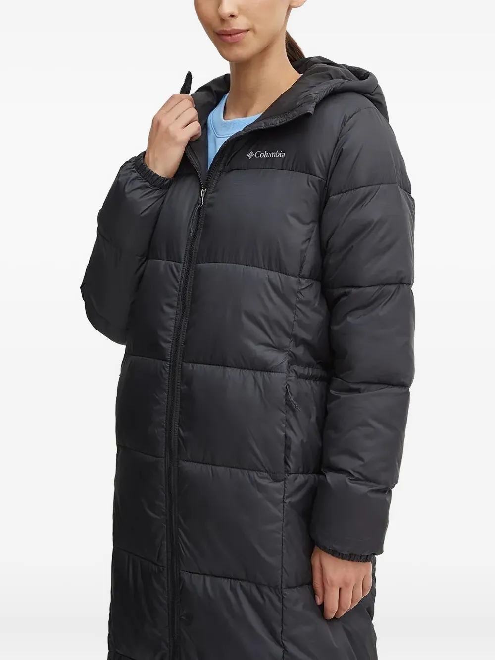 Columbia Gewatteerde jas met capuchon Blauw