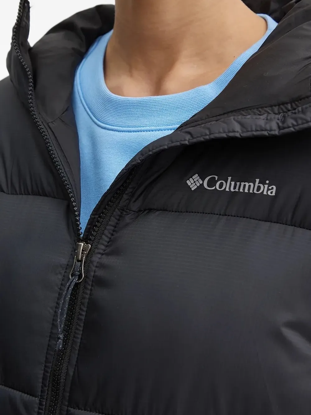 Columbia Gewatteerde jas met capuchon Blauw