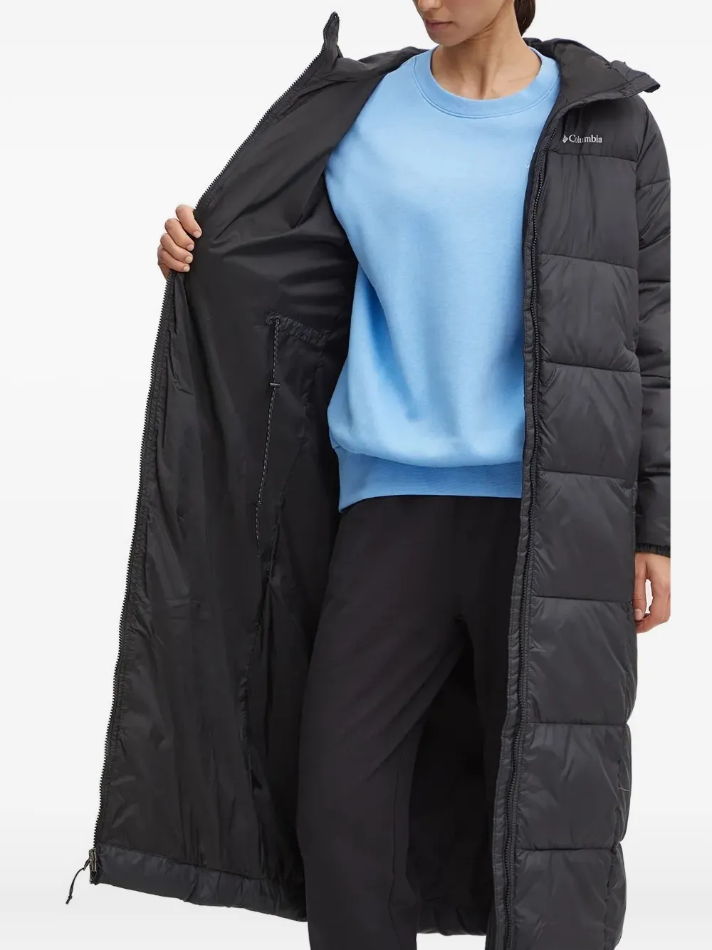 Columbia Gewatteerde jas met capuchon Blauw