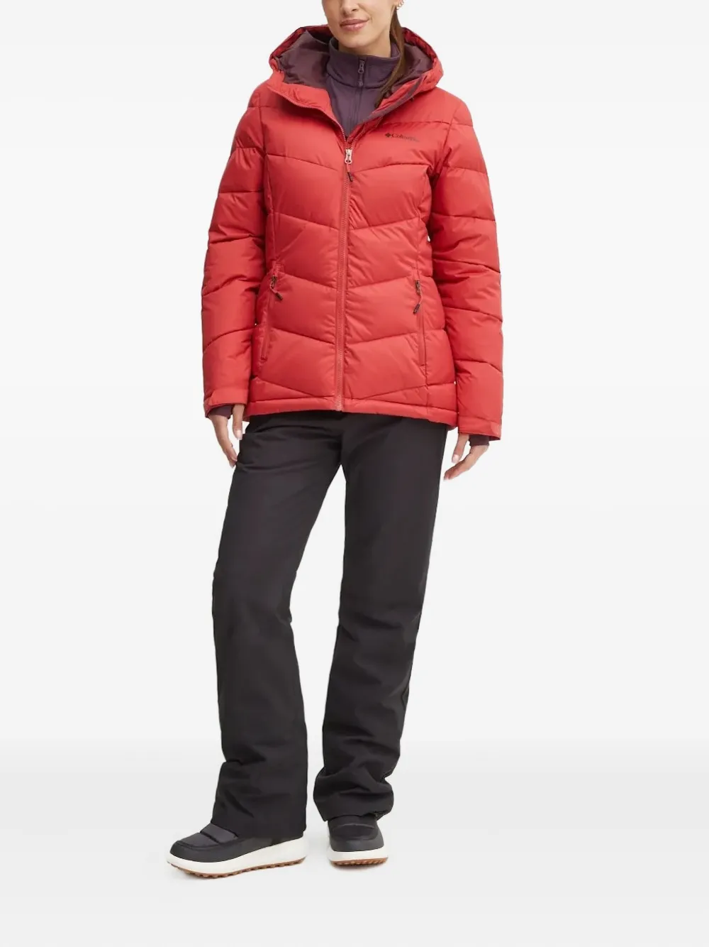 Columbia Abbott Peak waterproof ski jacket Rood