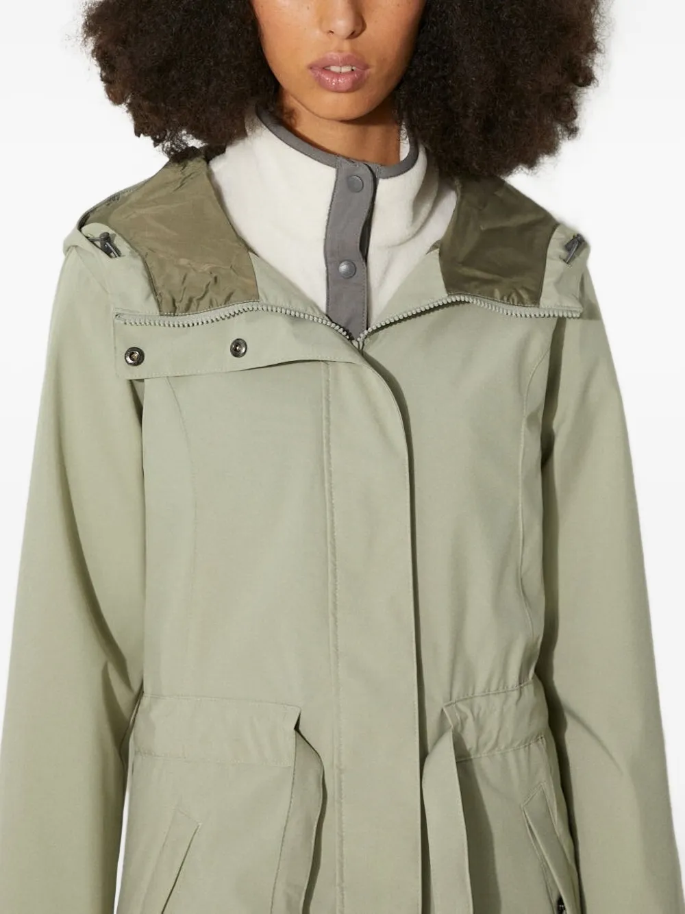 Columbia Here And There™ Ii Hooded Drawstring Jacket In Green