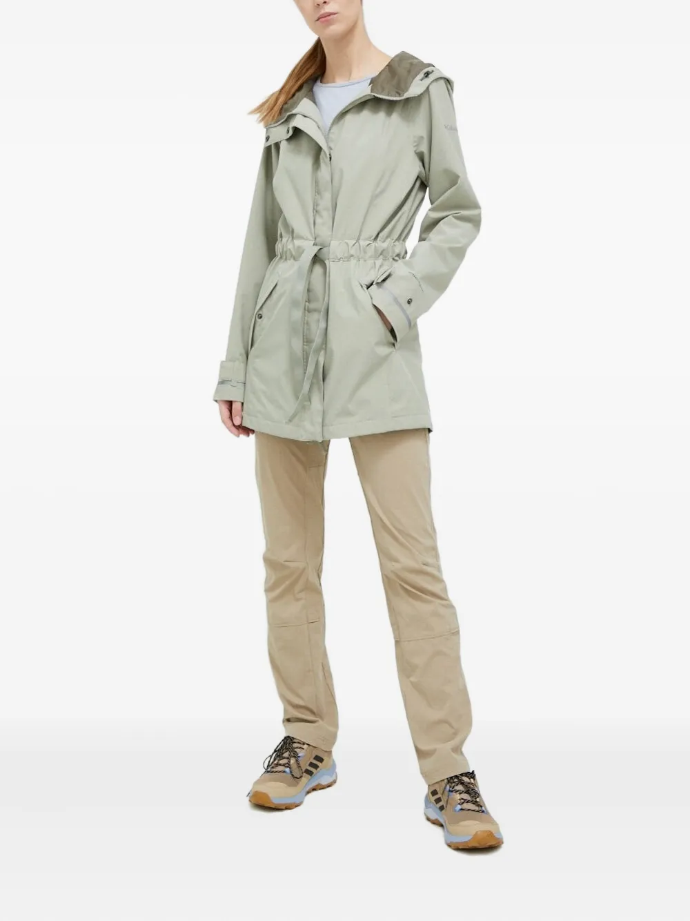 Columbia Here And There™ Ii Hooded Drawstring Jacket In Green