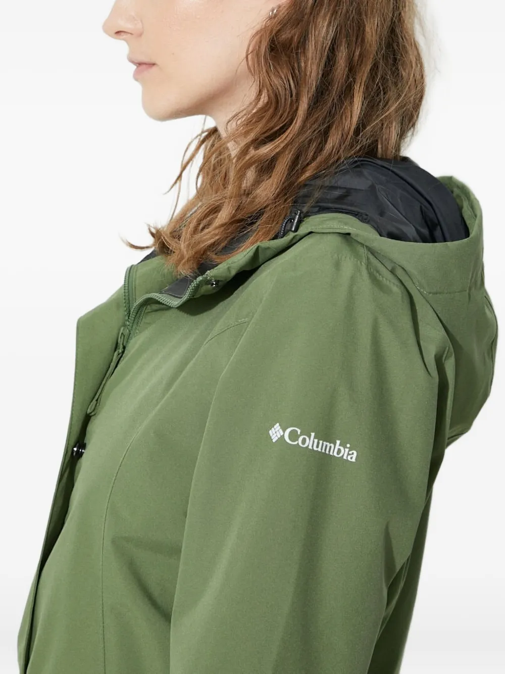 Columbia Here And There™ Belted Hooded Trench Coat In Green