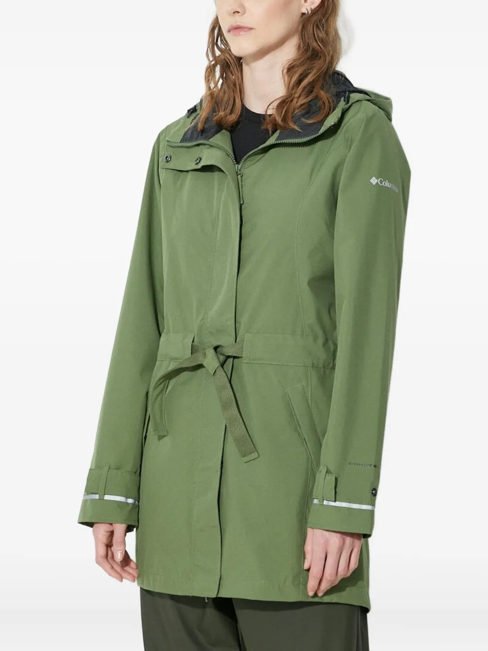 Columbia Here And There™ Belted Hooded Trench Coat In Green