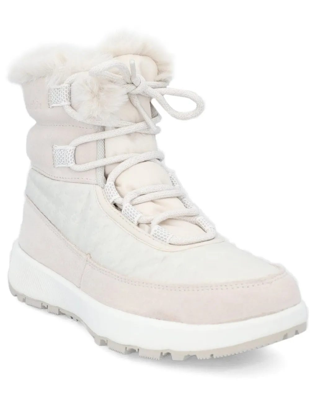 Columbia shearling-trimmed lace-up boots | White | Image 1