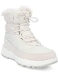 Columbia shearling-trimmed lace-up boots - White