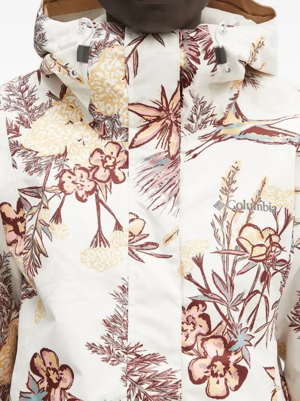 Columbia floral-print Hooded Jacket | Neutrals | FARFETCH UK