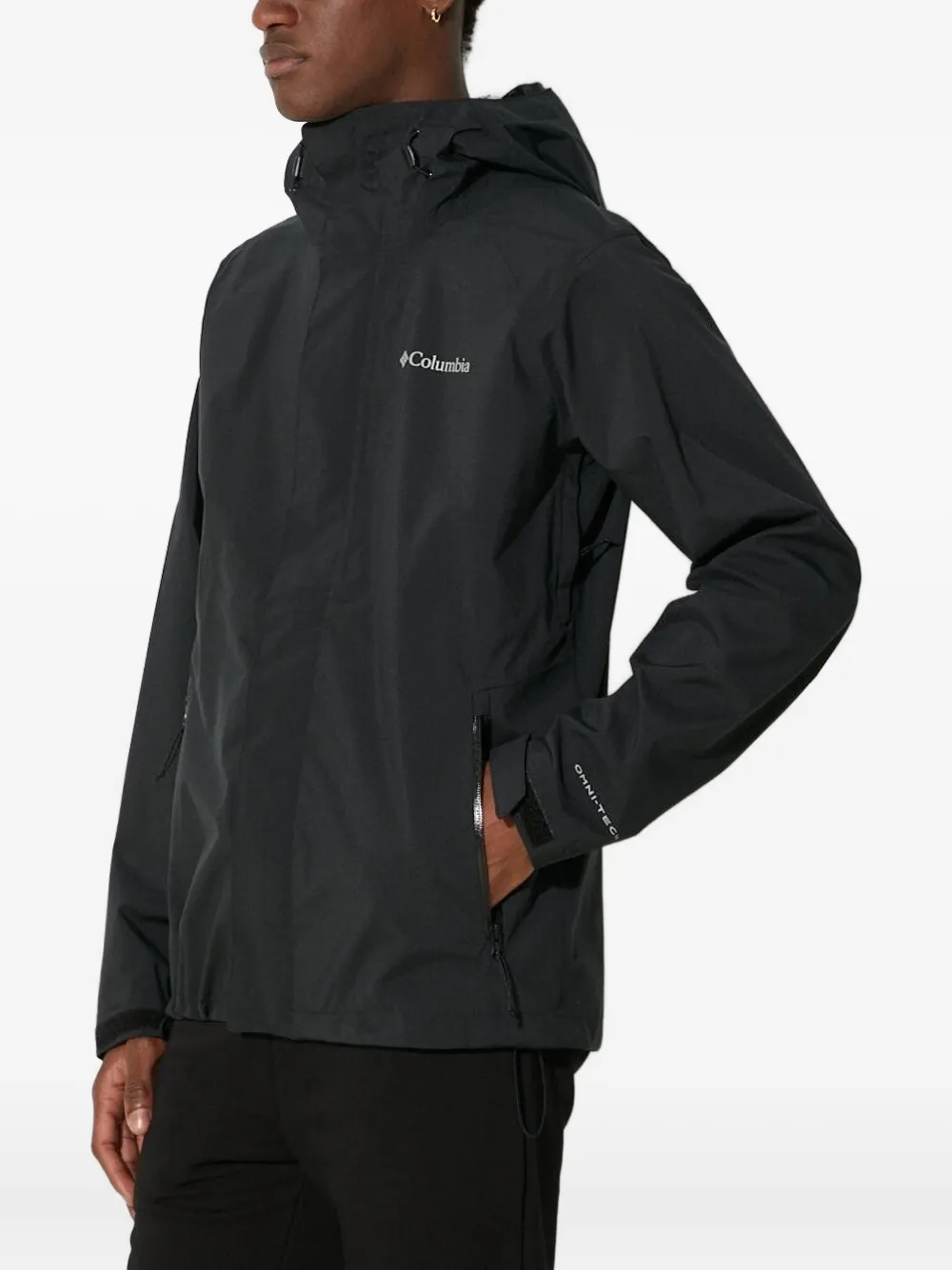 Columbia hooded zip-up jacket Zwart