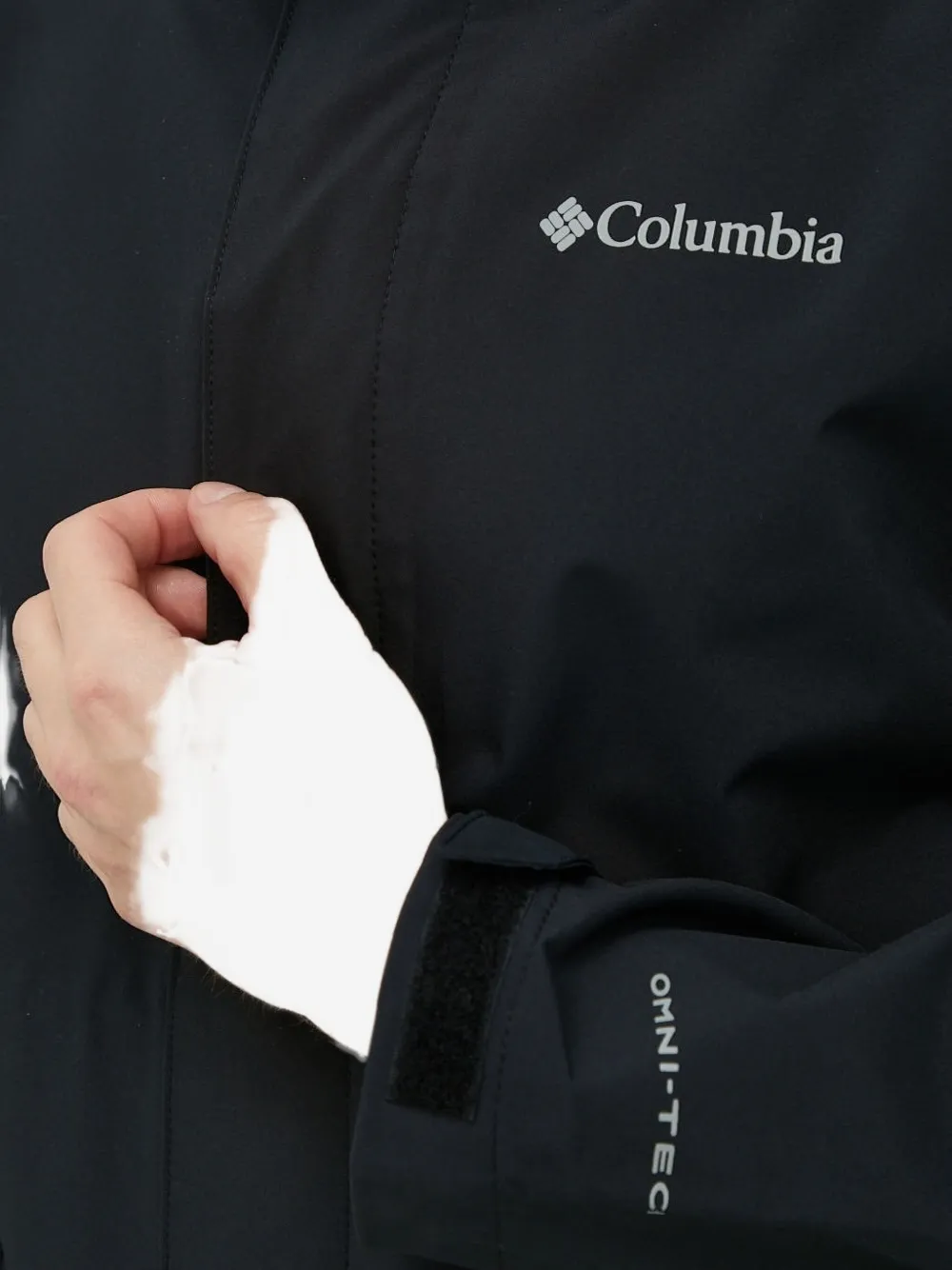 Columbia hooded zip-up jacket Zwart