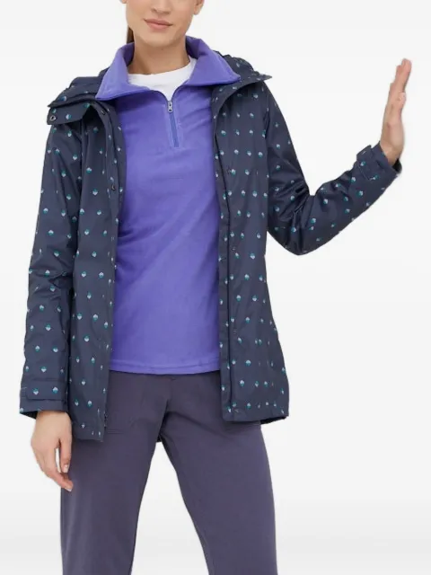 Columbia wave-print hooded jacket