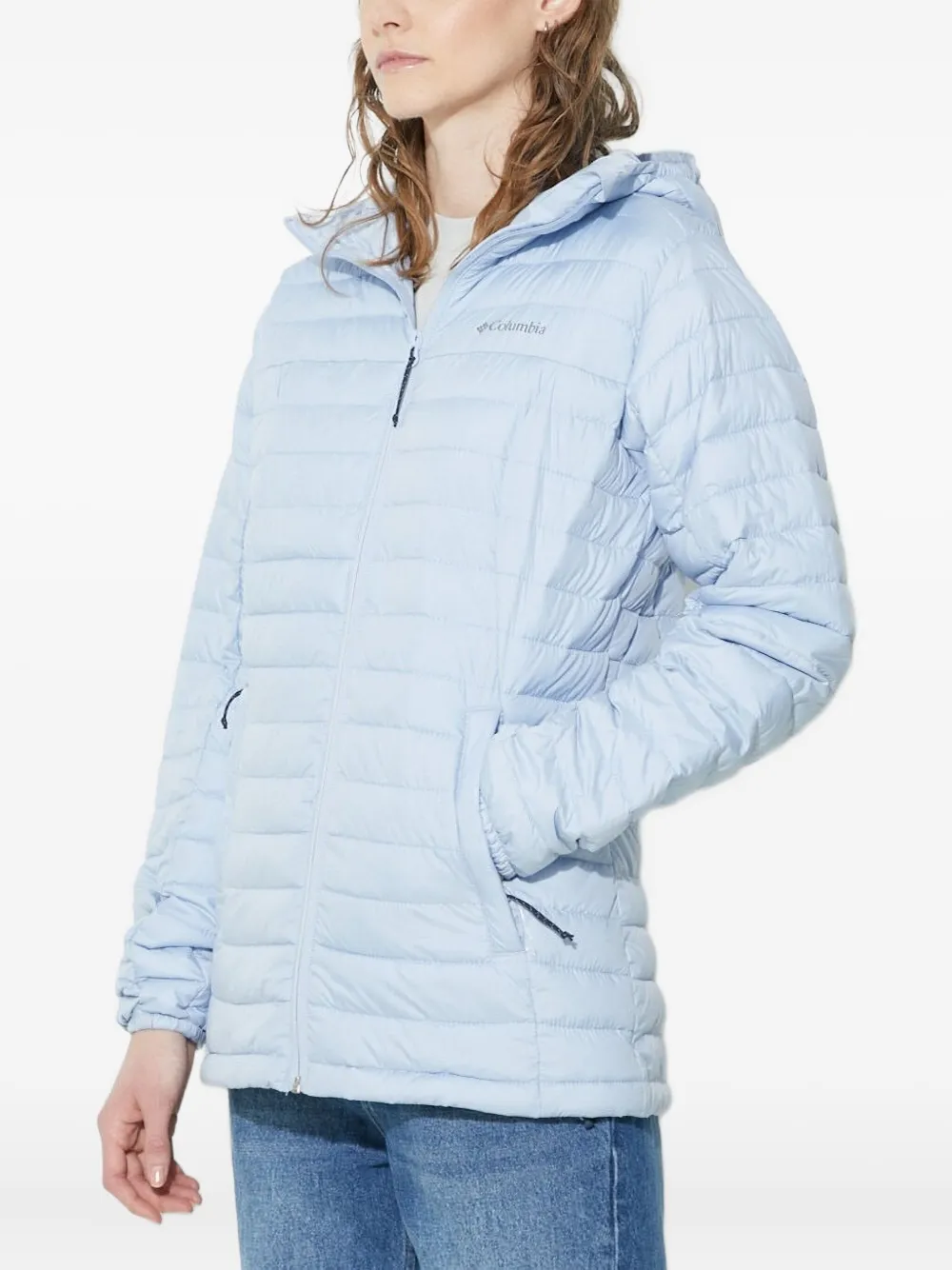 Columbia Gevoerd jack met capuchon Blauw