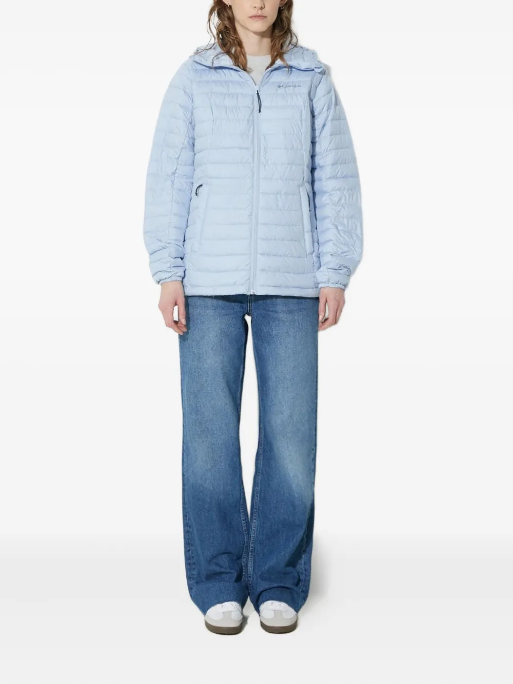 Columbia Gevoerd jack met capuchon Blauw