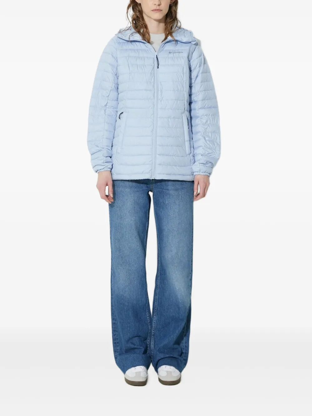 Columbia Gevoerd jack met capuchon - Blauw