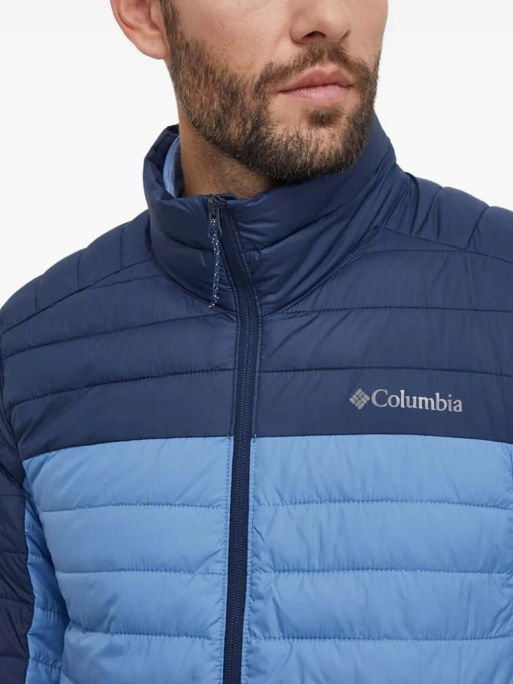 Columbia Silver Falls Two-tone Padded Jacket In Blue