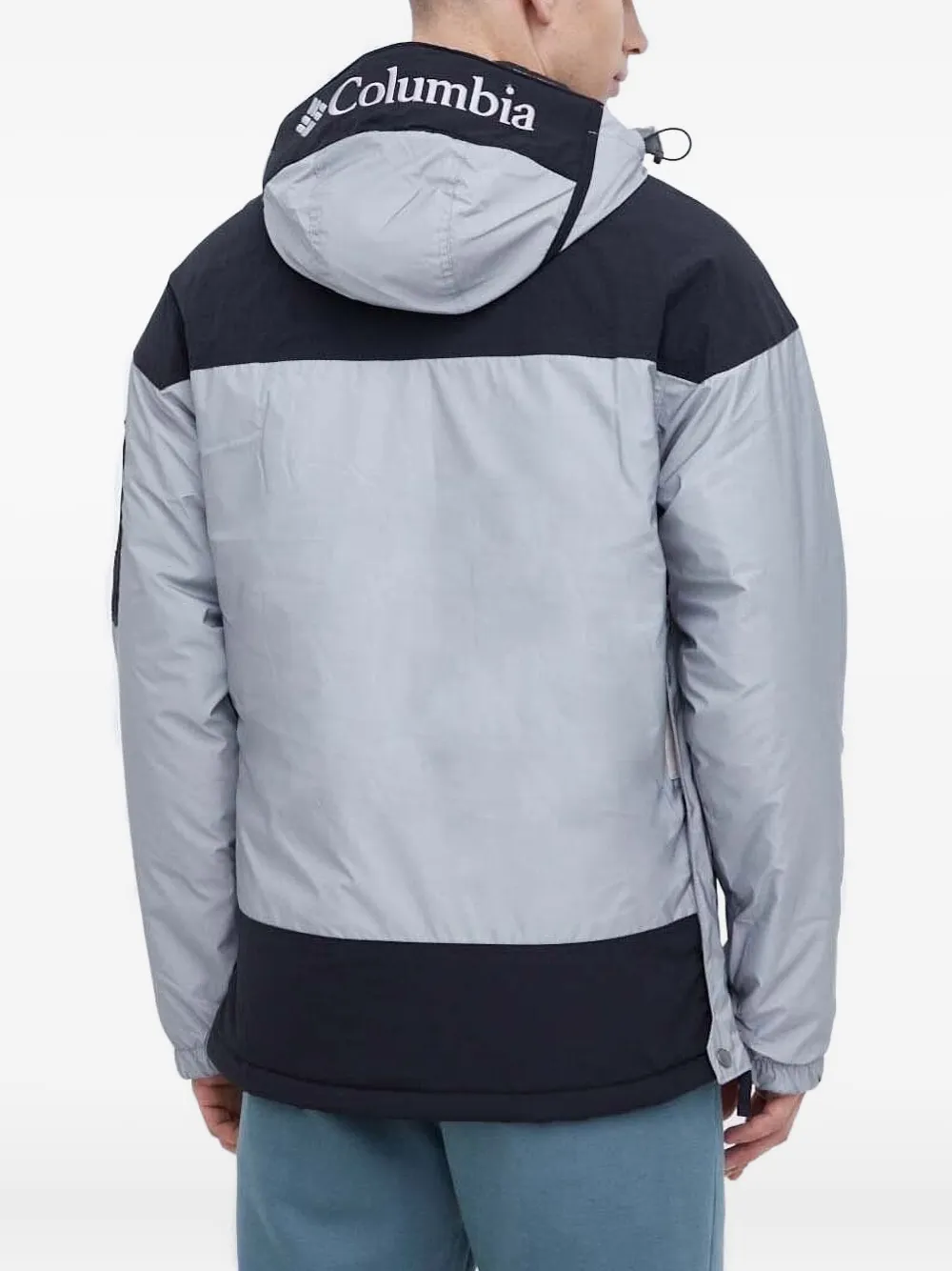 Columbia Jack met vlakken en halve rits Grijs