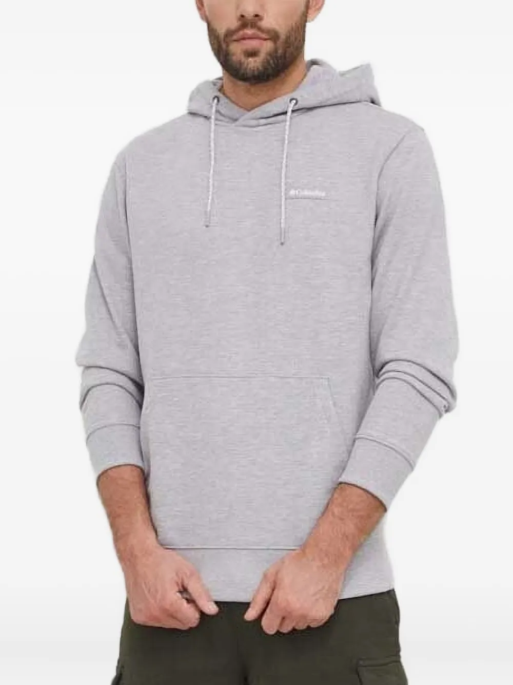 Columbia logo-patch hoodie | Grey | Image 1
