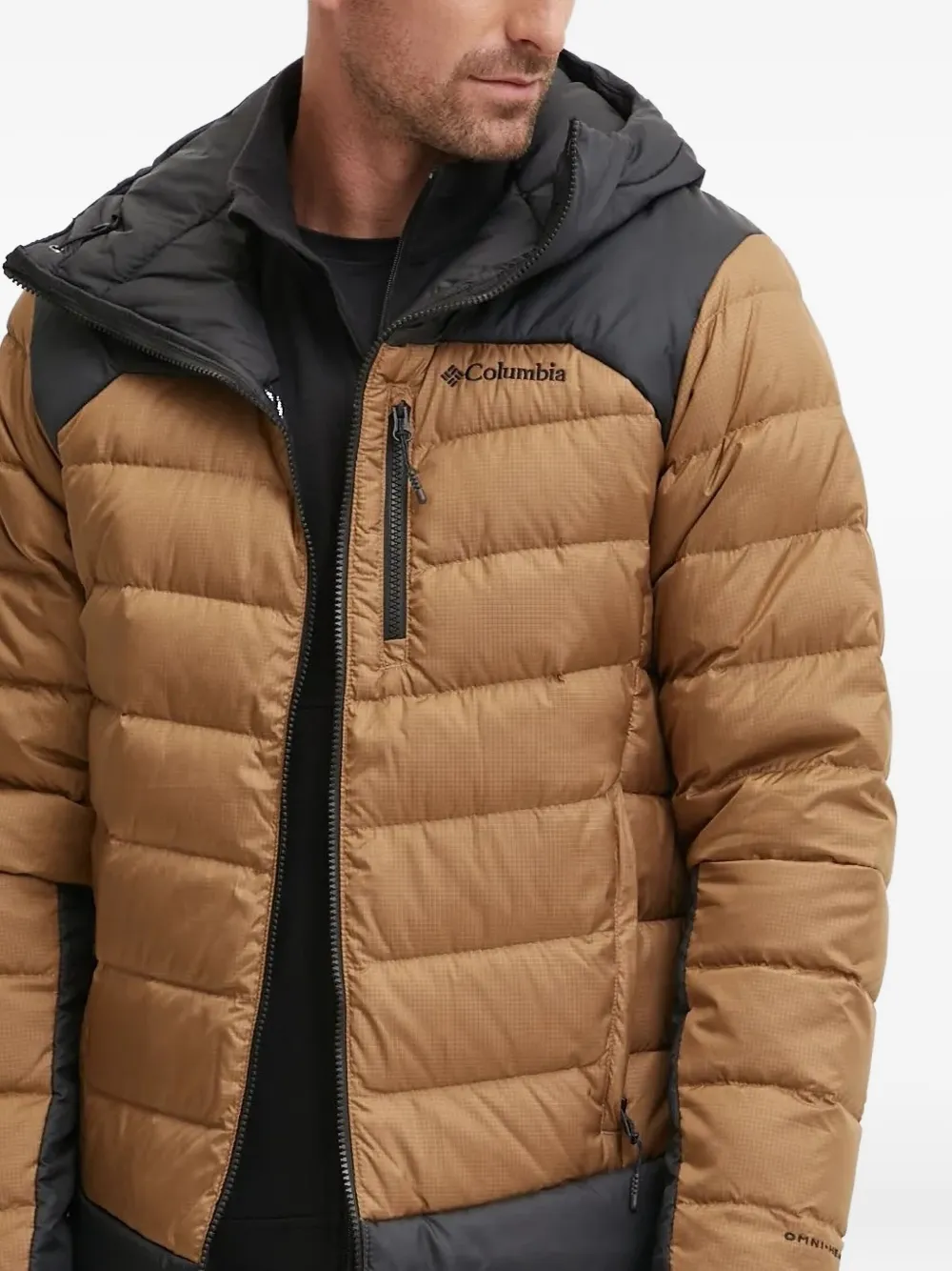 Columbia Gevoerd jack met capuchon Bruin