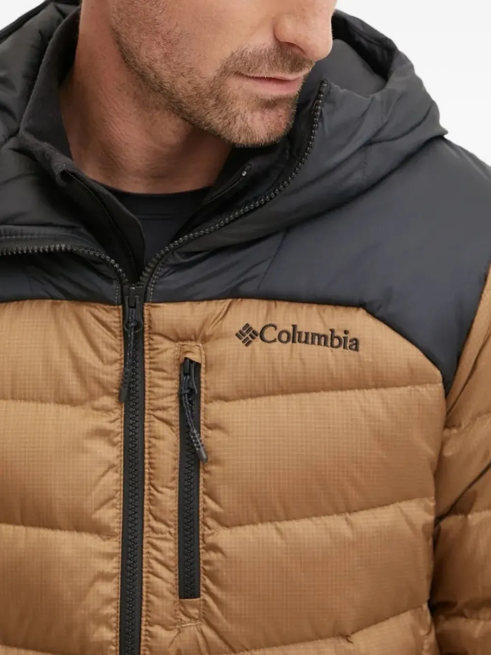 Columbia Gevoerd jack met capuchon Bruin